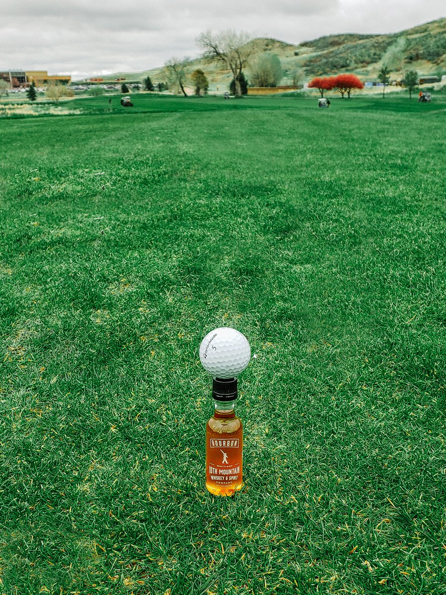 If you brought 50mls of 10th Mountain Bourbon 🥃 for your round of golf ⛳️, you won the round before you even got the clubs out. #golfgame #winning #nextlevel #10thMountainWhiskeyAndSpiritCompany