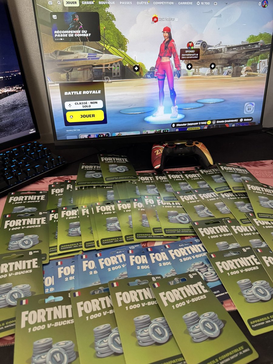 ☘️ CONCOURS 🍀

10.000 V -BUCKS À GAGNER !  (10 gagnants)

Pour participer :   
- Follow <a href="/ZetFarYT/">ZetFar</a> &amp; <a href="/HvKGGs/">Team HavoK</a>
- Retweet ce concours    

Tirage au sort dimanche 6 juillet !