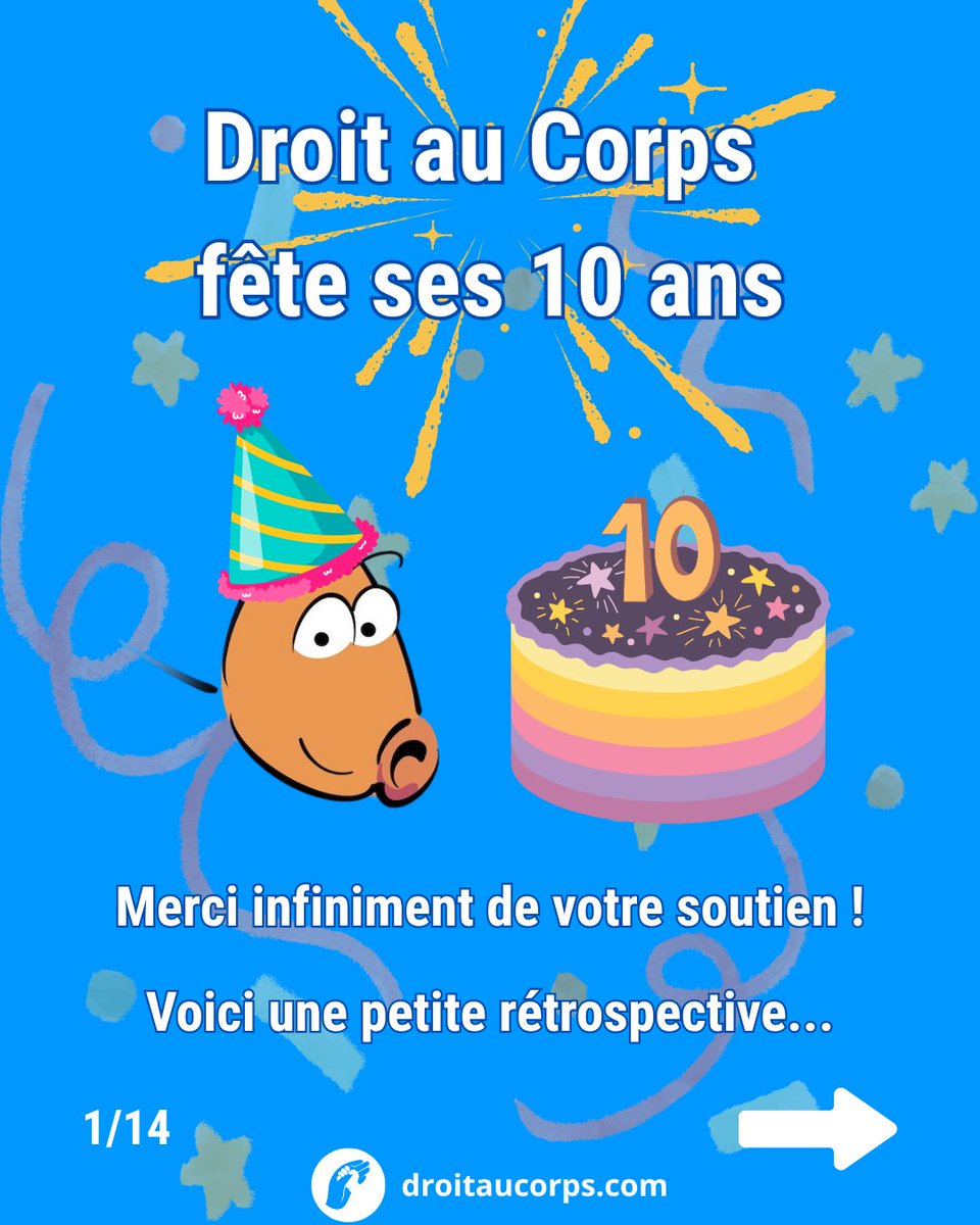 Droit au Corps fête ses 10 ans ! 🥳

Merci à toutes les personnes qui nous soutiennent ! ❤️

🧶 Thread rétrospective à dérouler ⬇️

#DroitAuCorps