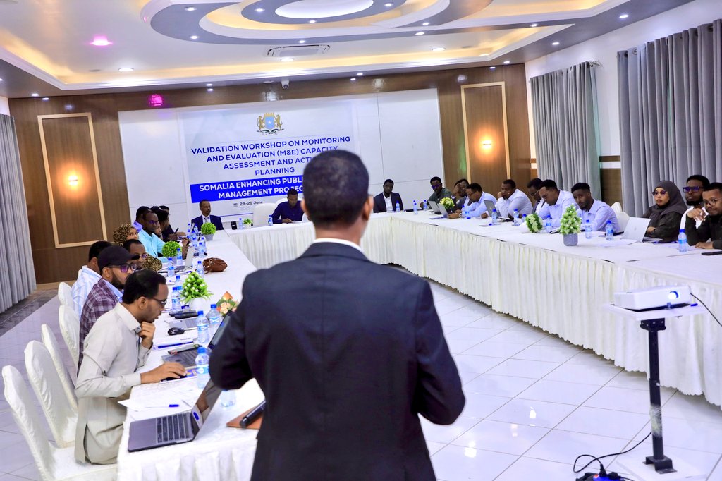 SERP Project Somalia (@serp_somalia) on Twitter photo A two-day <a href="/SERP_Somalia/">SERP Project Somalia</a> Validation Workshop on Monitoring&Evaluation Capacity Assessment and Action Planning for FGS &FMS kicked off today in Mogadishu. The workshop aims to enhance #SERP’s M&E framework & support results-based implementation across FGS &FMS institutions.#Somalia A two-day <a href="/SERP_Somalia/">SERP Project Somalia</a> Validation Workshop on Monitoring&Evaluation Capacity Assessment and Action Planning for FGS &FMS kicked off today in Mogadishu. The workshop aims to enhance #SERP’s M&E framework & support results-based implementation across FGS &FMS institutions.#Somalia