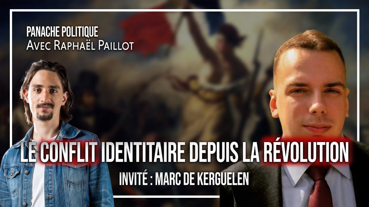On continue l'histoire de l'identité française entamée précédemment avec <a href="/Marcdekerguelen/">Marc De Kerguelen 🇨🇵✝️</a> On avait raconté la continuité depuis les gaulois jusqu'aux français, on va reprendre avec la crise identitaire depuis 1789.

Dimanche à 15h.

<a href="/PanachePol/">Panache Politique</a> <a href="/Gracques_/">Boris</a> 

Lien en dessous ⬇️