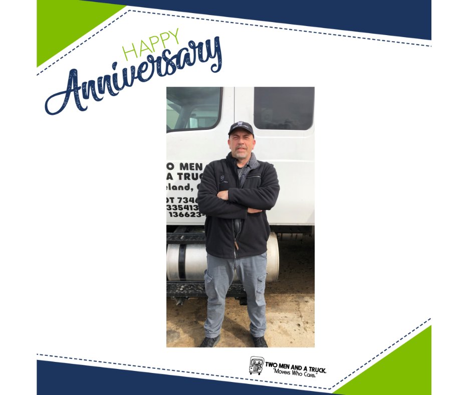 TwoMenCleveland's tweet image. Congratulations to Bill S on 15 years of service with #TMTCleveland! Thank you for all you do to #MovePeopleForward! 🎈🎈🎈
#WorkAnniversary #MoversWhoCare