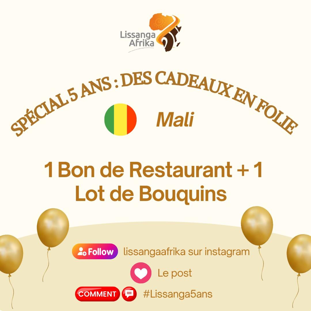Plusieurs cadeaux à gagner en #Giveaway sur la page #instagram de Lissanga Afrika à l'occasion du spécial #Lissanga5ans