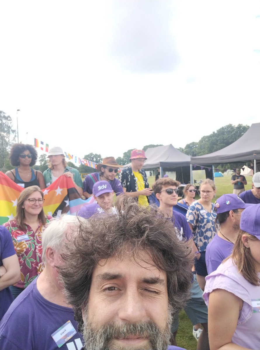 SvenFranck's tweet image. Having my #inception moment as stand-in before and behind the camera at the ongoing @VoltEuropa General Assembly 😎 #voltga 💜