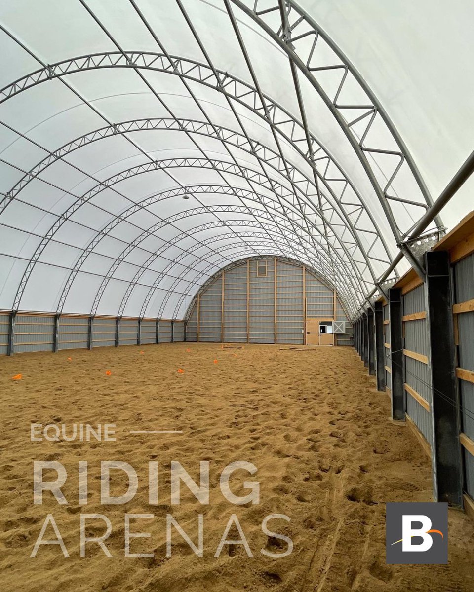 We know traditional barns and arenas can feel a bit… limiting. But that’s why Britespan fabric buildings are a game changer. 👏

Bright. Quiet. Spacious. Our structures are designed with horses and riders in mind, creating a calm, inviting environment that works all year round.