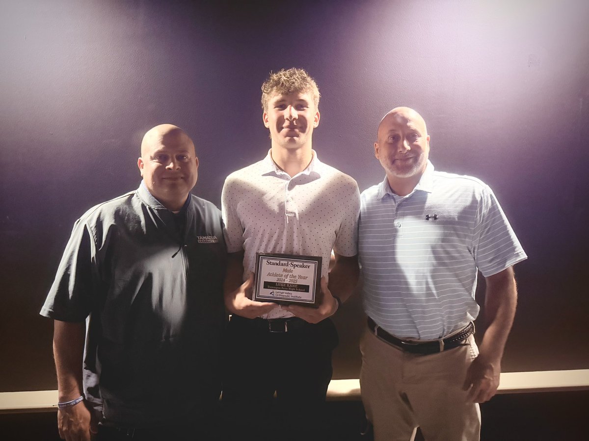So proud of this guy.  Standard Speaker Athlete of the Year!Congratulations Luke Kane!