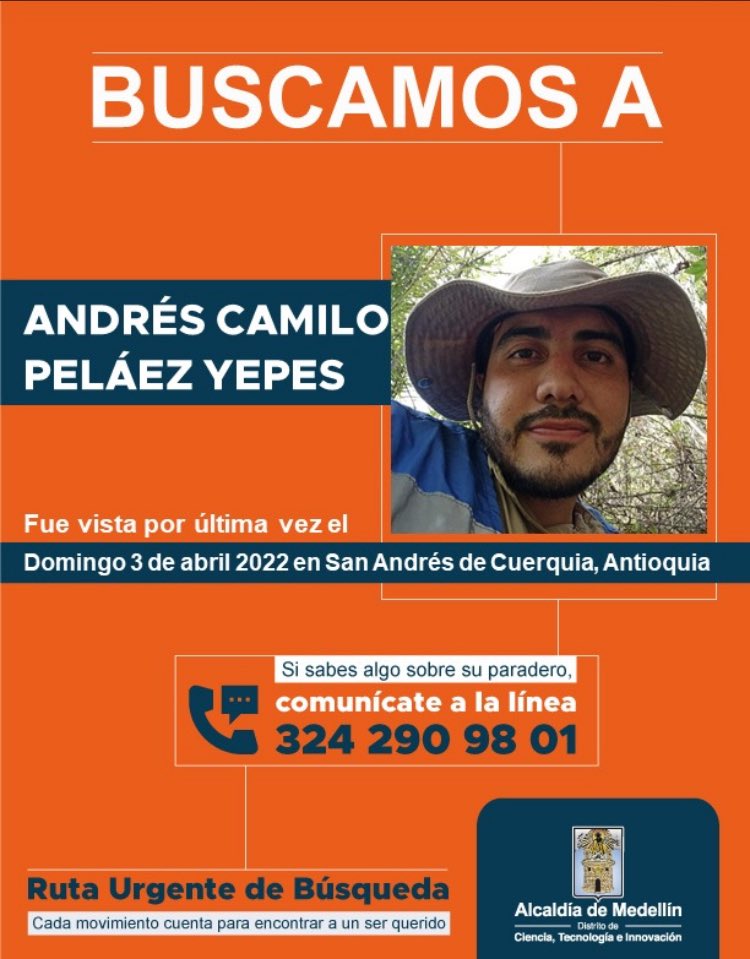 #DondeEstaCamilo #AndresCamiloNoAparece Dios 1.177 días que no sé nada de mi hijo. No se puede perder la Fe,continuó en la búsqueda y apoyo de todas las personas solidarizadas con mi situación, nadie merece vivir con esta incertidumbre y dolor!Si tienes información,sólo envíala.