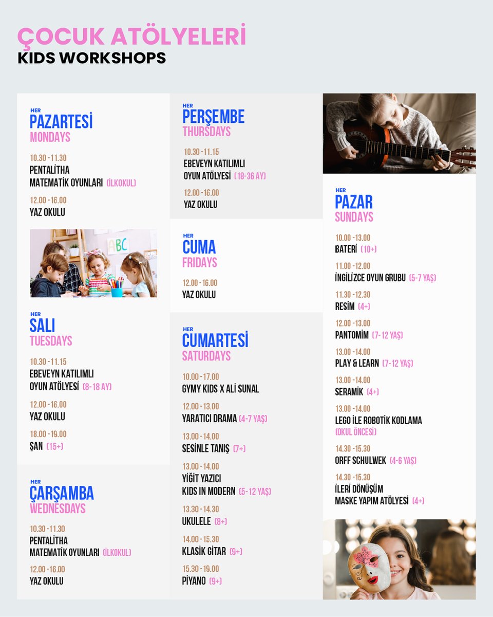 Art Academy Temmuz ayı takvimimiz yayında!

…

Our Art Academy July schedule is now live!

#insperabodrum #artacademy #artacademytemmuzayıtakvimi #bodrumkurs #workshops #kidsworkshops #adultsworkshops