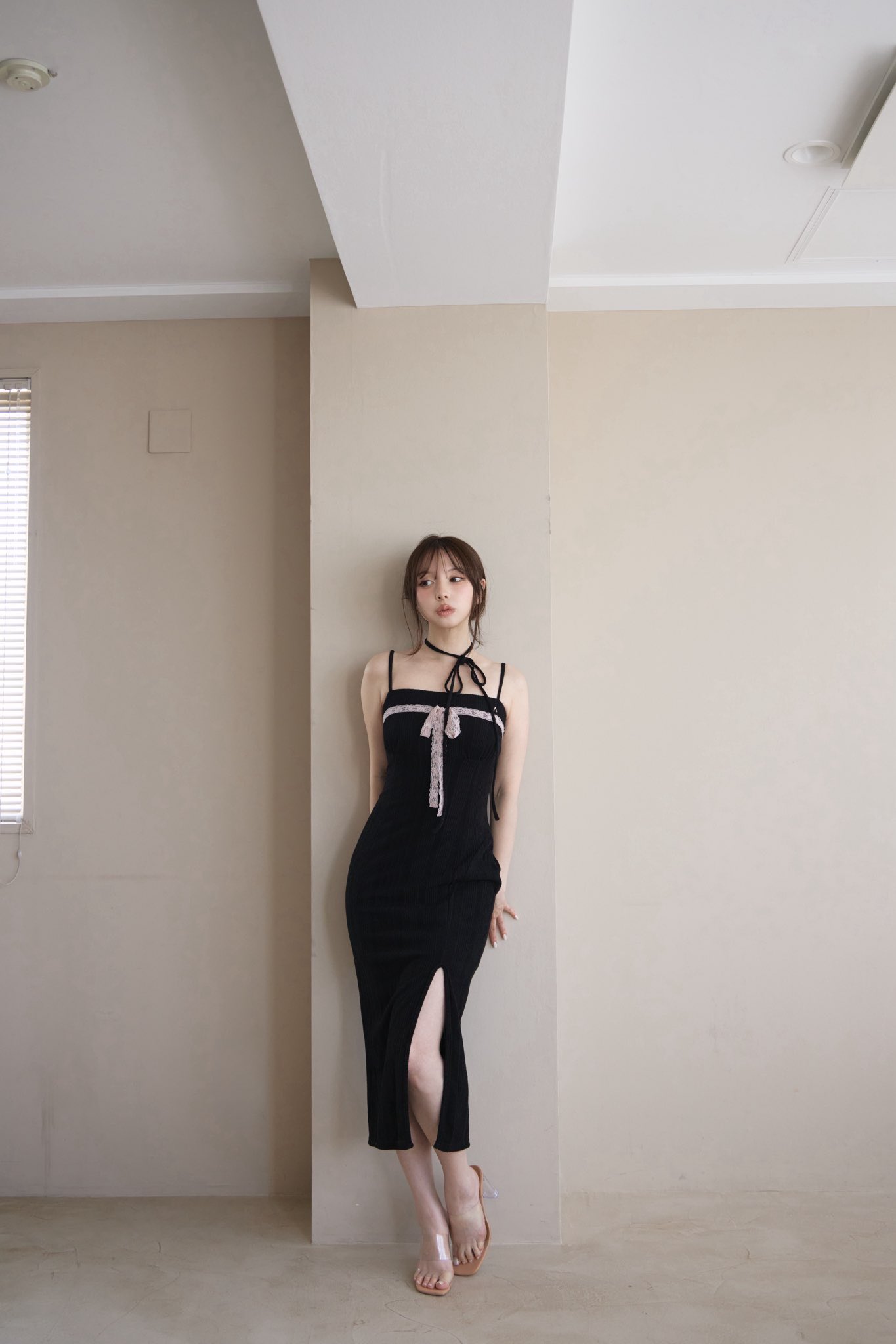 ワンピース andmary AM1388 Della ribbon dress ANDMARY】Della ribbon dress