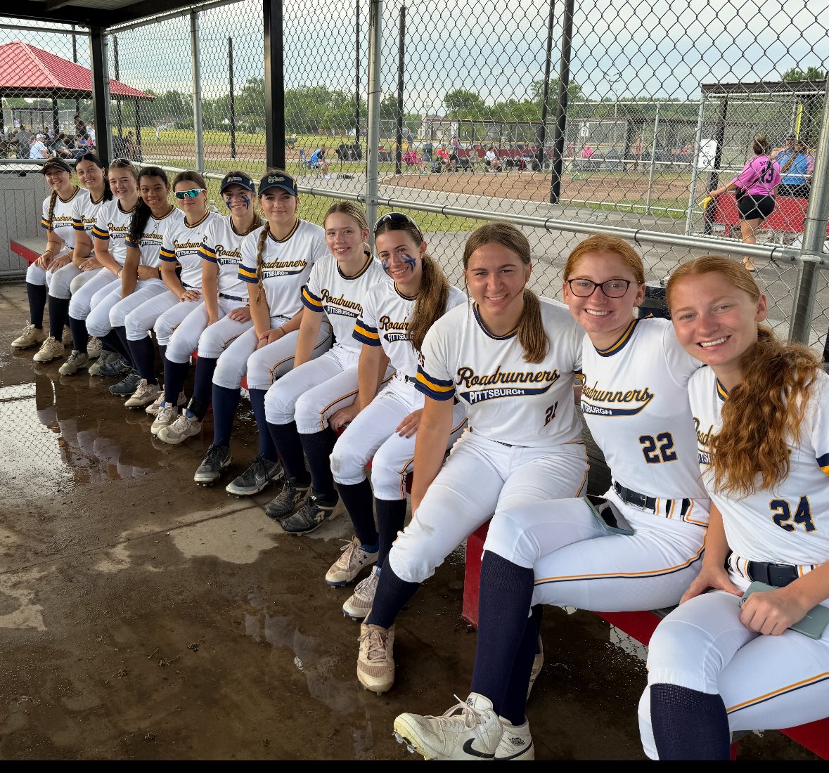 Ready for day 2 at Aunt Rosie's. Check us out on Field 6 and field 3 at 12.
