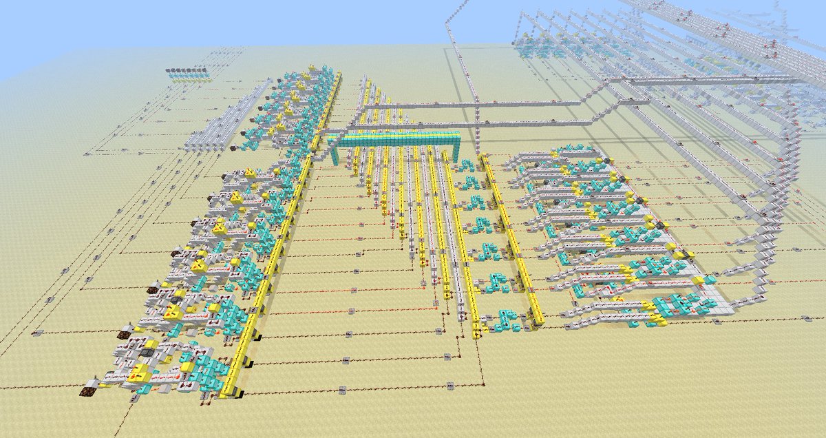 5bitcube's tweet image. This is my calculator. There are many like it but this one is mine. I built it when I was 16 with no tutorial other than how to make certain logic gates. The whole design is built from scratch.

In its former glory, the calculator could add numbers up to 198 (99+99) and subtract…