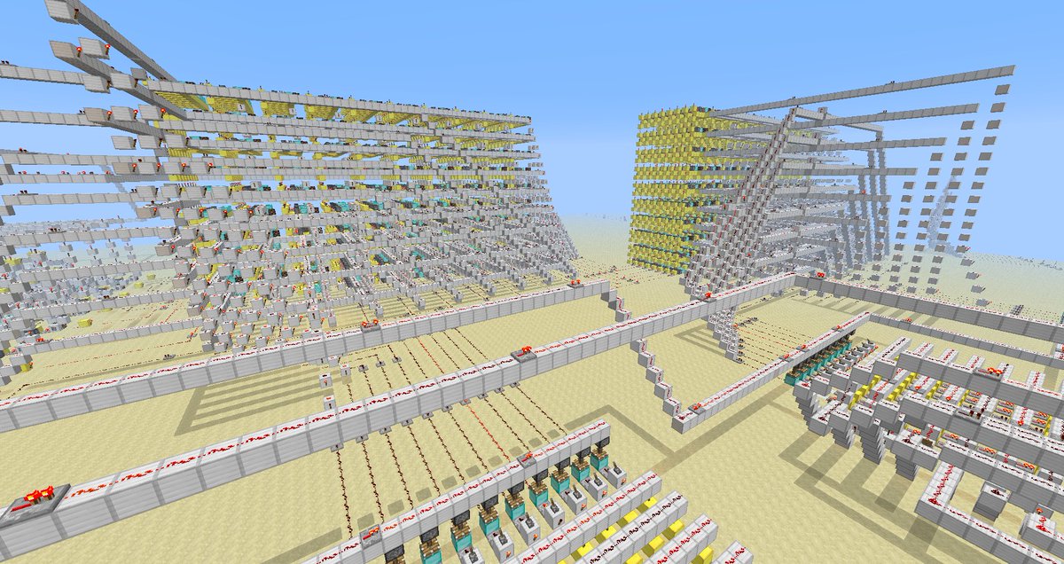 5bitcube's tweet image. This is my calculator. There are many like it but this one is mine. I built it when I was 16 with no tutorial other than how to make certain logic gates. The whole design is built from scratch.

In its former glory, the calculator could add numbers up to 198 (99+99) and subtract…