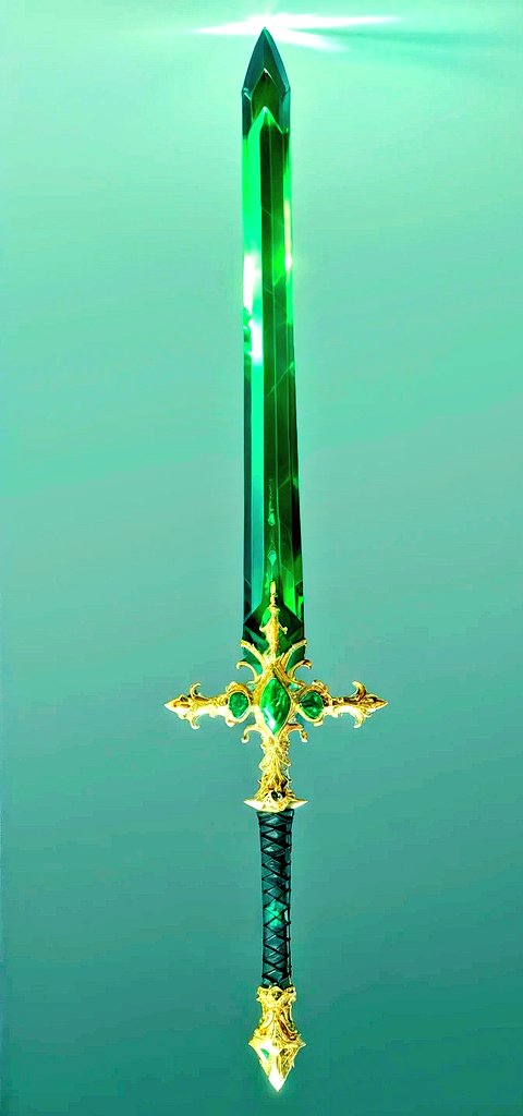 I create art using AI and illustration apps. FF(ファイナルファンタジーに出てくるようなクリスタルソードのアートを作ってみました💎✨⚔️ #AIアート #イラストアプリで編集 
#リポスト拡散希望