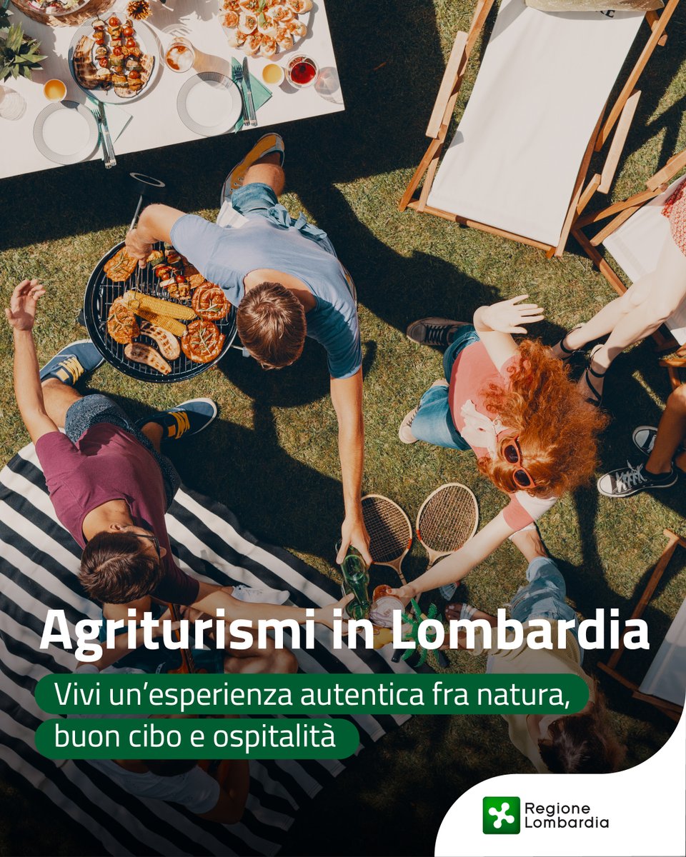Sapevi che in Lombardia ci sono più di 1.700 agriturismi?
Dalla pianura ai monti, dalla collina ai laghi, scopri tutte le strutture in cui è possibile vivere momenti di relax, sport, cultura, natura e buon cibo.
👉 Per maggiori info: reglomb.it/JPJG50WhpM5