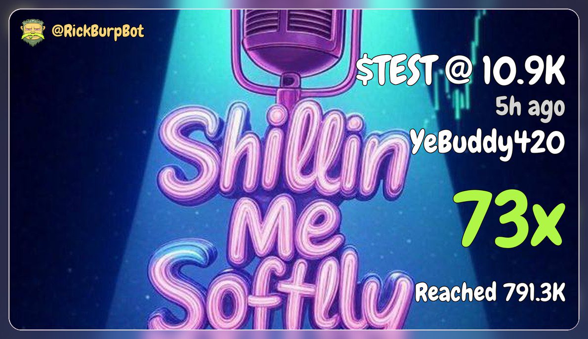 shineyd1111's tweet photo. S/o to @K1dandWalt show feeding the whole fam with a 100x call live on the open mic tonight ! 

Shared your alpha with the shillin me softly fam tg and secured a 73x for the group and counting ! 

Amazing alpha @K1d_Crypt0 !

👇🏼👇🏼👇🏼
https://t.co/3eWIuWrQR4 https://t.co/f5hGiGnV7Q