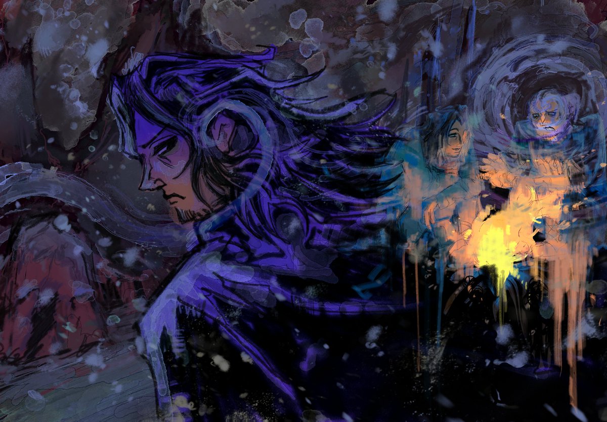 kanachiiiiii's tweet image. uncertainty at valak mountain #xenoblade #xenobladechronicles #dunban #mumkhar