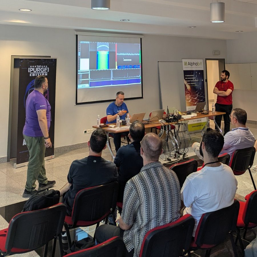 Olga Angelopoulou (@olgaangel) on Twitter photo The first #workshop for the day <a href="/BSidesAth/">Security BSides Athens</a> 'Paint it... Purple: Wireless Security at the Operating Table. A workshop not for the Faint-of-Heart' with D. Georgiou, E. Athousakis, K. Kiriakos from #Alphabit The first #workshop for the day <a href="/BSidesAth/">Security BSides Athens</a> 'Paint it... Purple: Wireless Security at the Operating Table. A workshop not for the Faint-of-Heart' with D. Georgiou, E. Athousakis, K. Kiriakos from #Alphabit