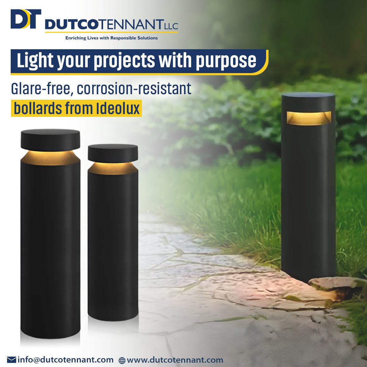 Dutco Tennant LLC (@dutcotennant) on Twitter photo Illuminate parks, paths & landscapes with Pro Round Bollard – corrosion-resistant, anti-glare, and sleek in design.
Reach us directly at info@dutcotennant.com for any assistance.
#BollardLighting #LightingSolutions #BollardLighting #LightingDesign #Ideolux #DutcoTennantLLC Illuminate parks, paths & landscapes with Pro Round Bollard – corrosion-resistant, anti-glare, and sleek in design.
Reach us directly at info@dutcotennant.com for any assistance.
#BollardLighting #LightingSolutions #BollardLighting #LightingDesign #Ideolux #DutcoTennantLLC