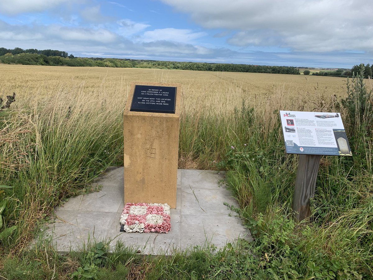 Laguna's Spitfire Legacy (@legacylaguna) on Twitter photo Yesterday was an important day for our project the 84th Anniversary of Wing Commander Laguna’s loss.
It was appropriate to visit the memorial we created to honour his memory at the crash site in Calais
Lest we forget
<a href="/Memorial_theFew/">The Battle of Britain Memorial</a> <a href="/FlightPolish/">Polish Heritage Flight</a> <a href="/ipngovpl_eng/">Institute of National Remembrance</a> <a href="/britishpoles/">British Poles</a> Yesterday was an important day for our project the 84th Anniversary of Wing Commander Laguna’s loss.
It was appropriate to visit the memorial we created to honour his memory at the crash site in Calais
Lest we forget
<a href="/Memorial_theFew/">The Battle of Britain Memorial</a> <a href="/FlightPolish/">Polish Heritage Flight</a> <a href="/ipngovpl_eng/">Institute of National Remembrance</a> <a href="/britishpoles/">British Poles</a>