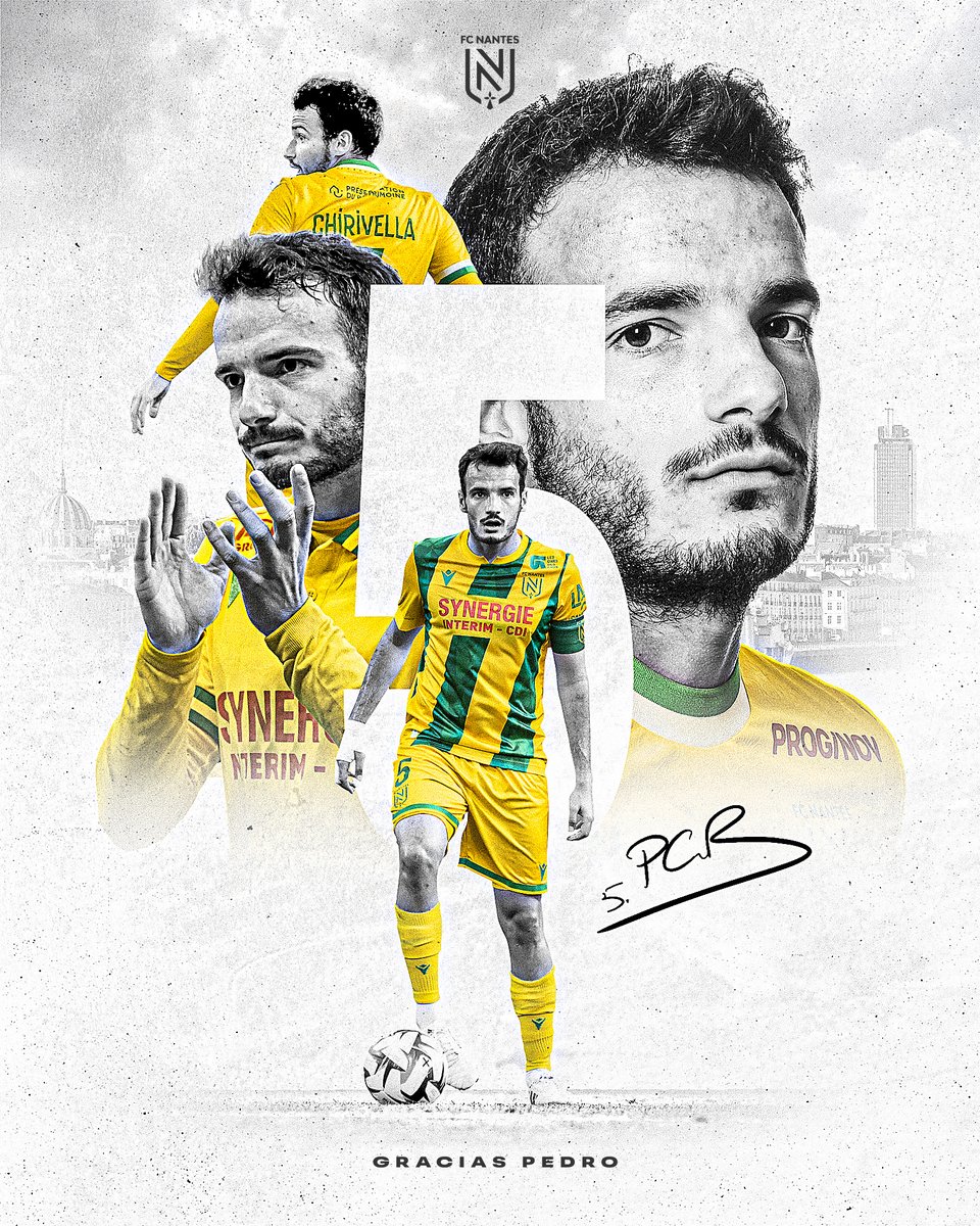 FC Nantes (@fcnantes) on Twitter photo Merci pour toutes ces années de passion, d’efforts et de dévouement pour nos couleurs.
Le FC Nantes ne t’oubliera pas.
Bonne chance pour la suite de ta carrière <a href="/pedrochb97/">Pedro Chirivella</a> ! Merci pour toutes ces années de passion, d’efforts et de dévouement pour nos couleurs.
Le FC Nantes ne t’oubliera pas.
Bonne chance pour la suite de ta carrière <a href="/pedrochb97/">Pedro Chirivella</a> !