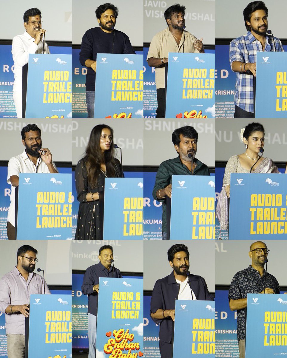 Tharani ʀᴛᴋ (@iam_tharani) on Twitter photo #OhoEnthanBaby Audio and trailer
launch Event Celebrities Speech..❣️
Producer <a href="/theVcreations/">Kalaippuli S Thanu</a> -
<a href="/TheActorRudra/">Rudra</a> is going to rule Tamil cinema. I loved the trailer and the songs - they have so much of life in them. <a href="/TheVishnuVishal/">VISHNU VISHAL - VV</a> is special to our industry, he has a wonderful #OhoEnthanBaby Audio and trailer
launch Event Celebrities Speech..❣️
Producer <a href="/theVcreations/">Kalaippuli S Thanu</a> -
<a href="/TheActorRudra/">Rudra</a> is going to rule Tamil cinema. I loved the trailer and the songs - they have so much of life in them. <a href="/TheVishnuVishal/">VISHNU VISHAL - VV</a> is special to our industry, he has a wonderful