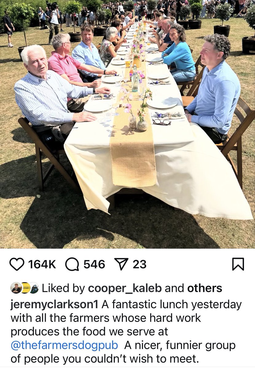 Nice touch by Jeremy Clarkson.
