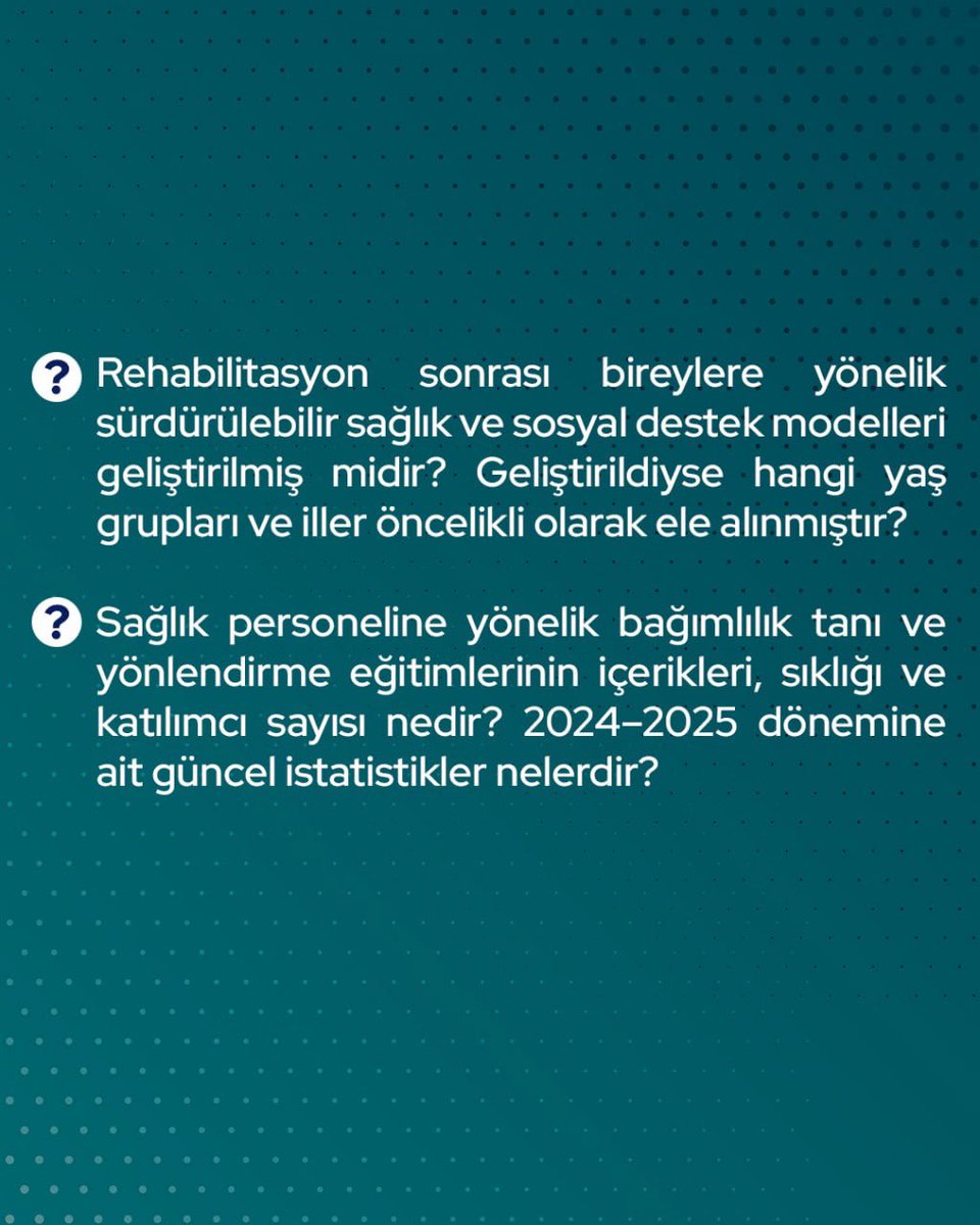 DEVA Partisi (@devapartisi) on Twitter photo “2024 yılı itibarıyla, birinci basamak sağlık kuruluşlarında madde kullanım riskine karşı uygulanan erken tanı ve yönlendirme protokolü hangi illerde uygulanmaktadır?”
Adana Milletvekilimiz <a href="/sadullahkisacik/">Sadullah Kısacık</a>, Sağlık Bakanı Kemal Memişoğlu’na bağımlılıkla mücadelede birinci “2024 yılı itibarıyla, birinci basamak sağlık kuruluşlarında madde kullanım riskine karşı uygulanan erken tanı ve yönlendirme protokolü hangi illerde uygulanmaktadır?”
Adana Milletvekilimiz <a href="/sadullahkisacik/">Sadullah Kısacık</a>, Sağlık Bakanı Kemal Memişoğlu’na bağımlılıkla mücadelede birinci