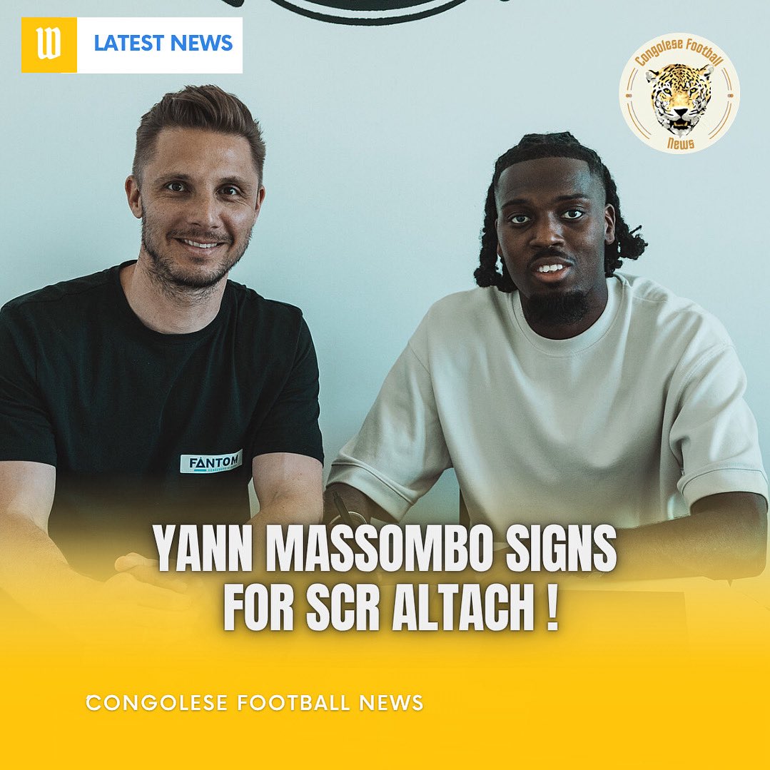 CongoleseFNews's tweet image. Yann Massombo (2000) 🇫🇷🇨🇩 quitte Clermont Foot (D2 🇫🇷 ) et s’engage au SCR Altach (D1 🇦🇹) jusqu’en 2027.

Le milieu relayeur était prêté au FC Biel-Bienne (D3 🇨🇭), avec qu’il a inscrit 7 buts et délivré 12 passes decisives en 39 matchs sous les couleurs du club helvète.

#RDC