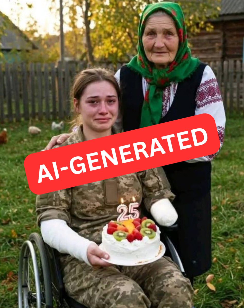 SilverFox235's tweet image. HOW TO SPOT AI GENERATED IMAGES 🧵.
I will be putting a thread together with resources to help you learn how to spot AI. The infospace keeps getting flooded with AI images of Ukrainian victims of russia's genocidal war. This undermines the real stories of real victims.