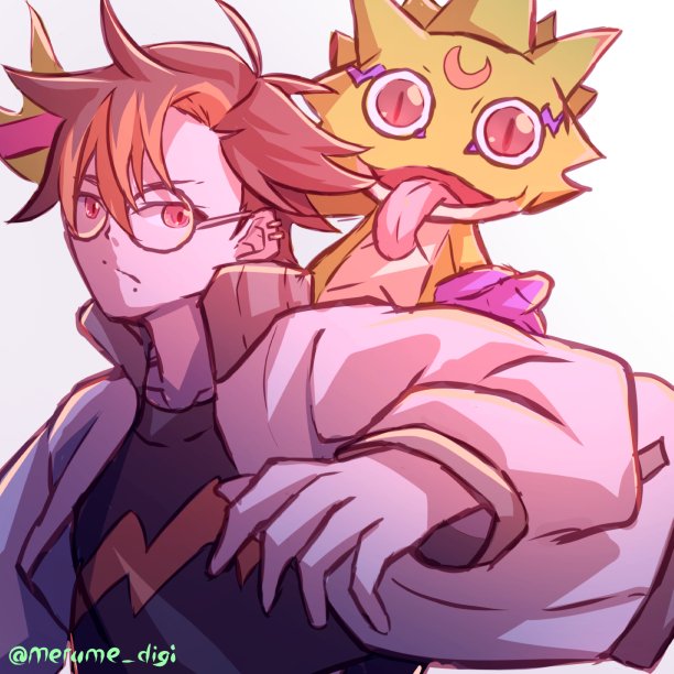 トモロウとゲッコーモンらくがき #デジモン #Digimon #ビートブレイク