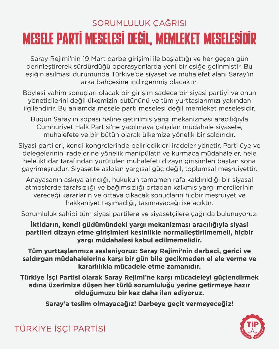 Türkiye İşçi Partisi - Hatay (@tip_hatay) on Twitter photo 