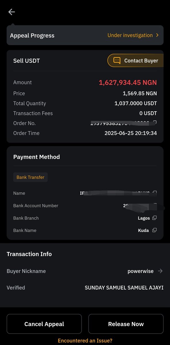 _CEOuba4's tweet photo. @Bybit_Official @Bybit_Official @BybitAfrica the rate of scammers and rippers on your P2P platform is alarming 
A p2p advertiser has refused to pay me or provide prof of payment up to 58hrs after transaction withholding my assets and funds https://t.co/D32LAbBiYe