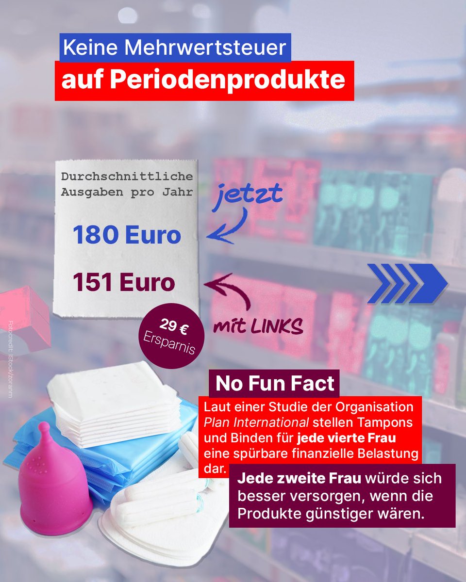Essen, Bus &amp; Bahn dürfen kein Luxus sein! 🚍🥖🧻 Wir wollen: Keine Mehrwertsteuer auf Grundnahrungsmittel, Hygieneprodukte &amp; ÖPNV-Tickets. So bleibt mehr Geld im Portemonnaie – vor allem für die, die jeden Cent zweimal umdrehen müssen. 💸
<a href="/DorisAchelwilm/">Doris Achelwilm</a>: Menschen mit wenig Geld