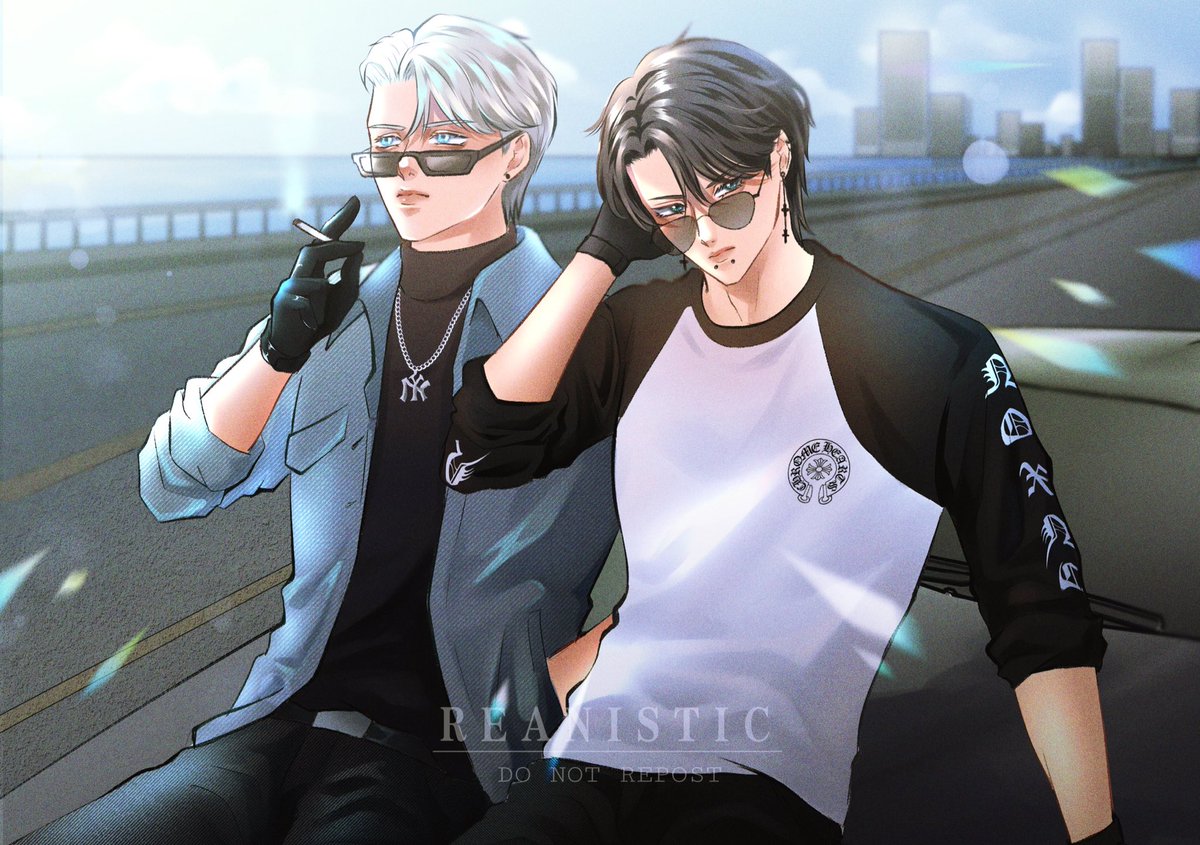 Heart captured by them. 

P.s:  Jatuh cinta sama mereka jalur GTA lol 🕺🏻

#daifukulin #harrismorgan #harristhetic #gehennart #NoirRoleplay