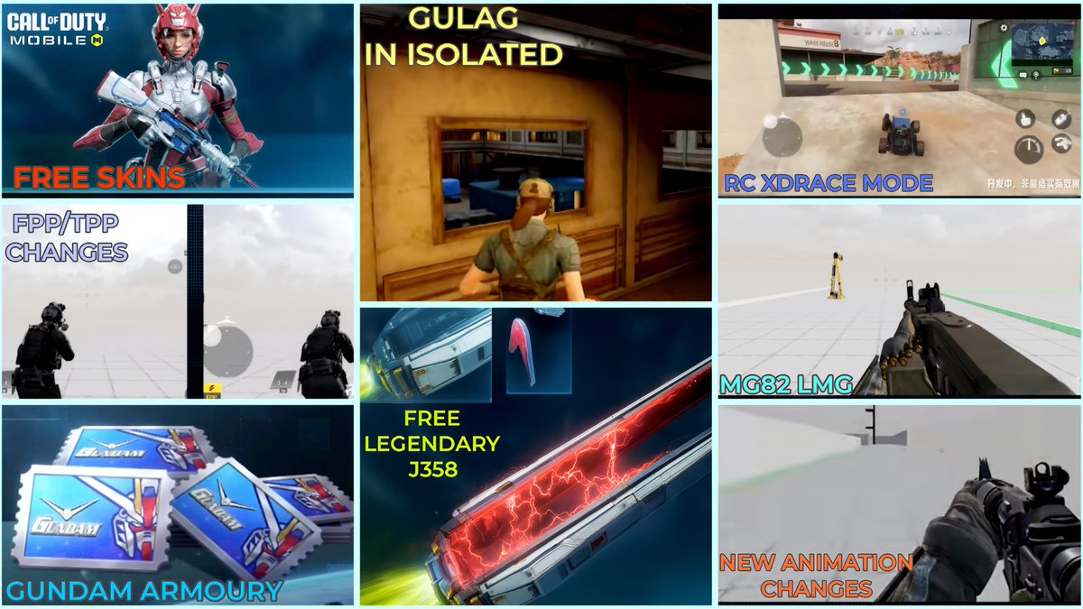 youtu.be/9gwjmMxj1ik?si…
"BR GULAG is HERE! 🔥,Gundam 4v4 mode &amp; Armoury,FPP/TPP Animation Changes, MG82 LMG &amp; New wildcard !"