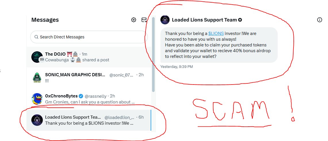 <a href="/LoadedLions_CDC/">Loaded Lions</a> 
Be safe out there.  Scammers are active!