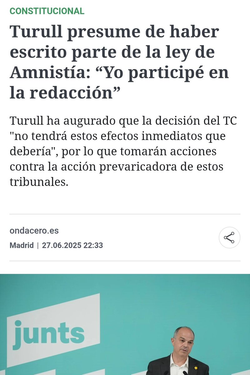 Una autoamnistía redactada con los caprichos de los golpistas, y posteriormente aprobada por el asalto al TC.

Esto es solo el comienzo para un inminente referéndum de autodeterminación, que provocará otra gran crisis política y económica en Cataluña.
