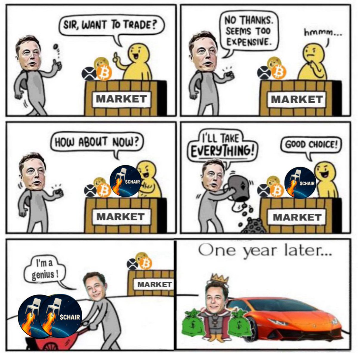 sameehvisuals's tweet photo. This is my third Entry!🪑🚀  For the $CHAIRNOBYL meme contest @ChairToTheMoon #chairtoken https://t.co/xbOxEolDnf