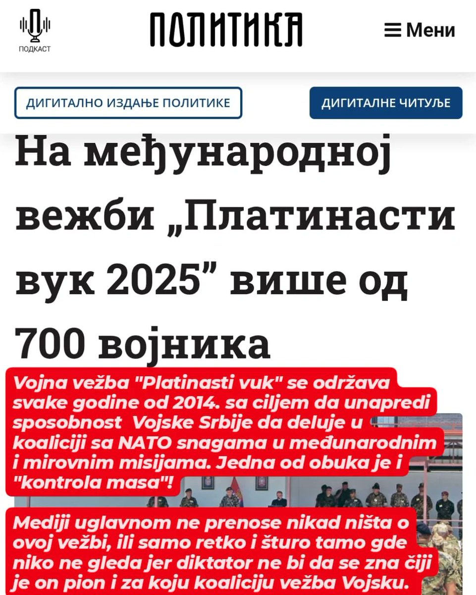 Srpska vojska sa NATO?  Onaj isti NATO?⬇️