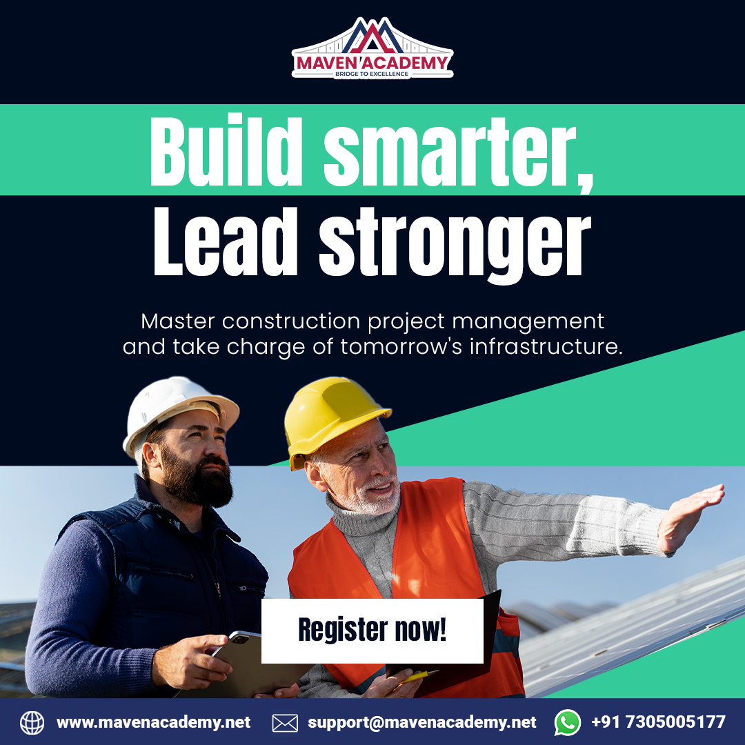 MavenAcademy1's tweet image. 🚧 Advance your career in Construction Project Management – 👷‍♂️ gain the expertise to excel in a dynamic industry. 📈

📌 Enroll now: mavenacademy.net/courses/constr…

#MavenAcademy #ConstructionProjectManagement #ConstructionIndustry #ConstructionCareer #LearnAndGrow #OnlineCourse