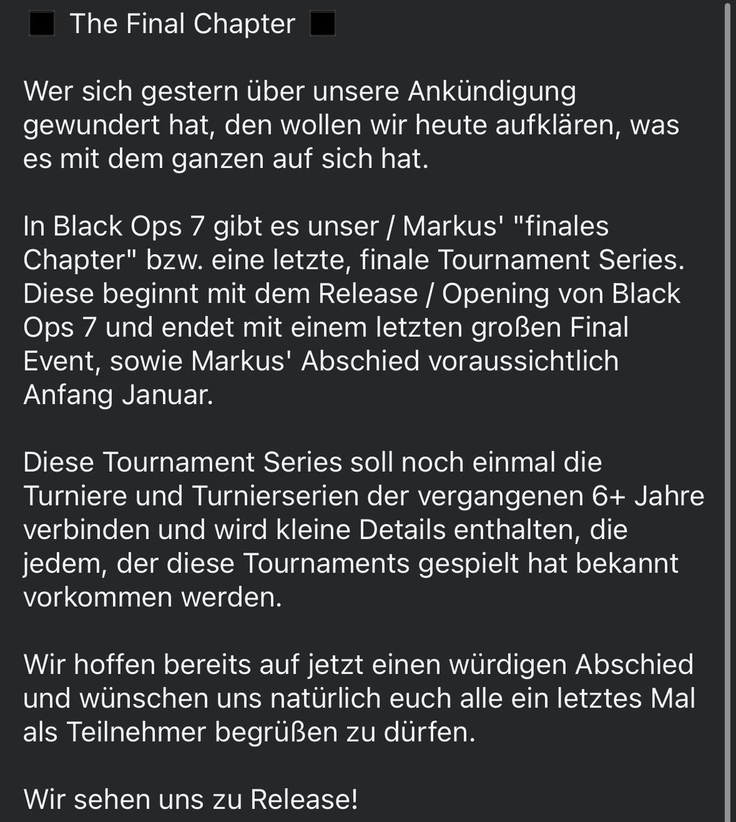 ⬛️ The Final Chapter⬛️