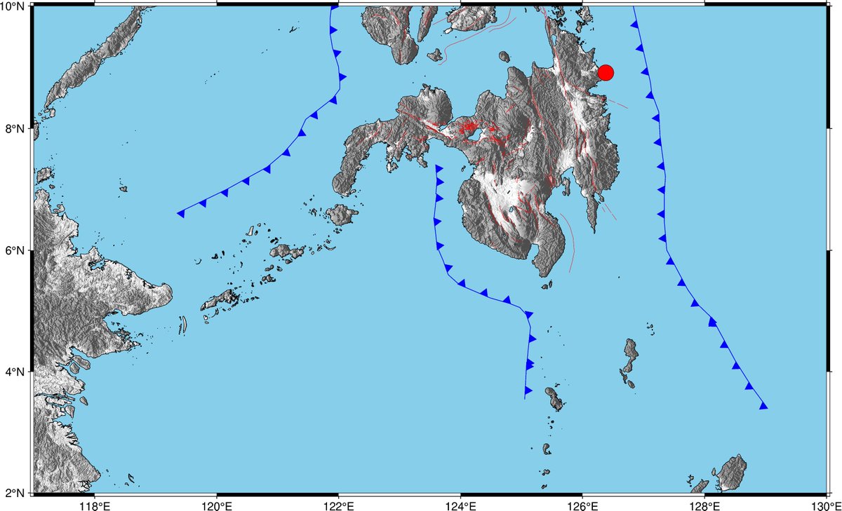 #EarthquakePH #EarthquakeSurigaoDelSur
Earthquake Information No.1
Date and Time: 28 June 2025 - 04:28 PM
Magnitude = 4.3
Depth = 033 km
Location = 08.91°N, 126.38°E - 008 km S 84° E of Cagwait (Surigao Del Sur)

earthquake.phivolcs.dost.gov.ph/2025_Earthquak…