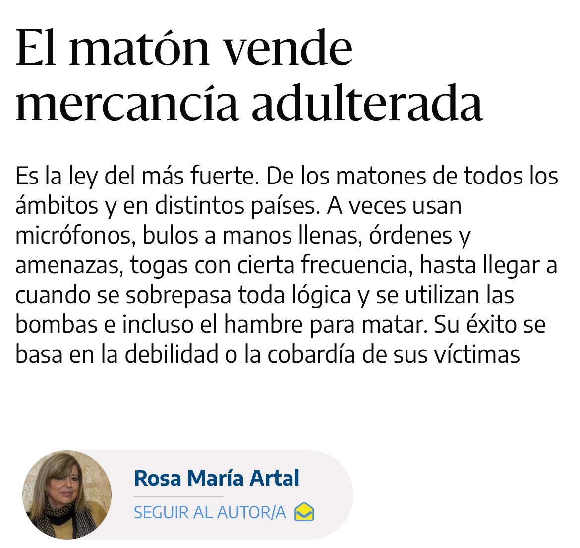 “González amnistió o contribuyó a amnistiar o indultar a franquistas, golpistas y asesinos del GAL, esto de no admitirla para unos políticos electos que pusieron urnas para votar con papeletas está en otra dimensión”
✍️ <a href="/rosamariaartal/">Rosa María Artal</a> 
eldiario.es/opinion/zona-c…