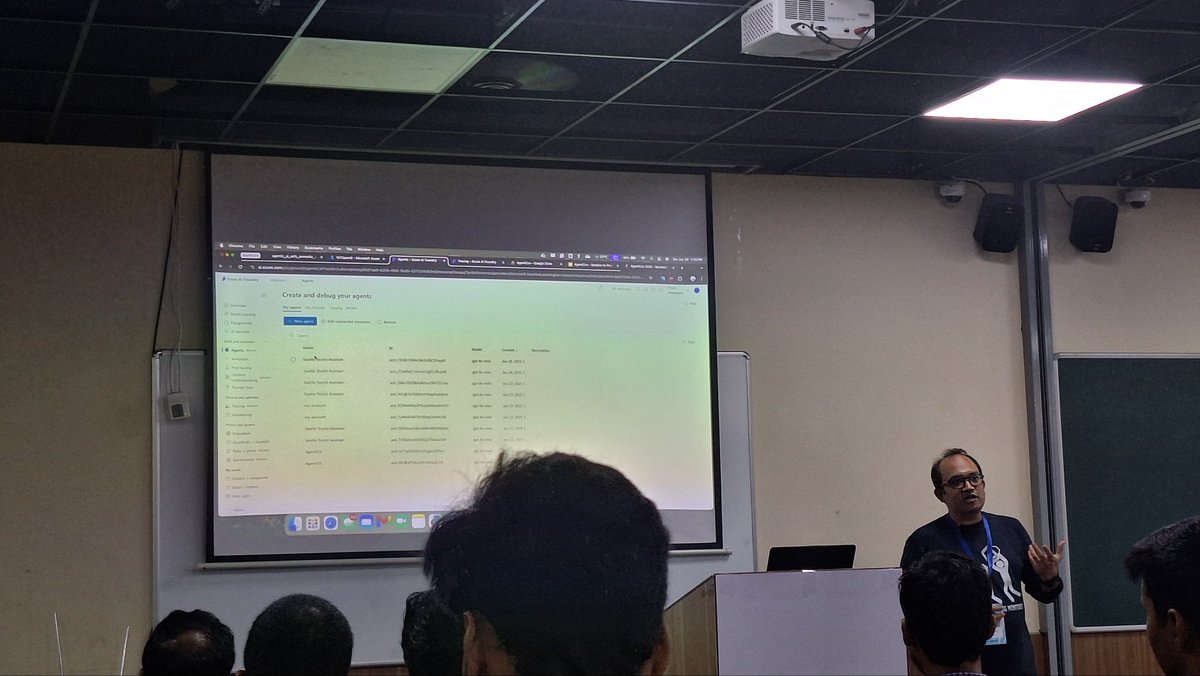 Yash Sanjivkumar Pawar (@yashpawar6849) on Twitter photo AgentCon Mumbai 💛
Our Third Season with the topic " Agentic AI : Ideation To Production" by our amazing speaker "Vikas Gautam Sir".
<a href="/dearazure_net/">Dear Azure ☁ - Azure INDIA (az-india) 🇮🇳</a>
#dearazure #agentconmumbai AgentCon Mumbai 💛
Our Third Season with the topic " Agentic AI : Ideation To Production" by our amazing speaker "Vikas Gautam Sir".
<a href="/dearazure_net/">Dear Azure ☁ - Azure INDIA (az-india) 🇮🇳</a>
#dearazure #agentconmumbai