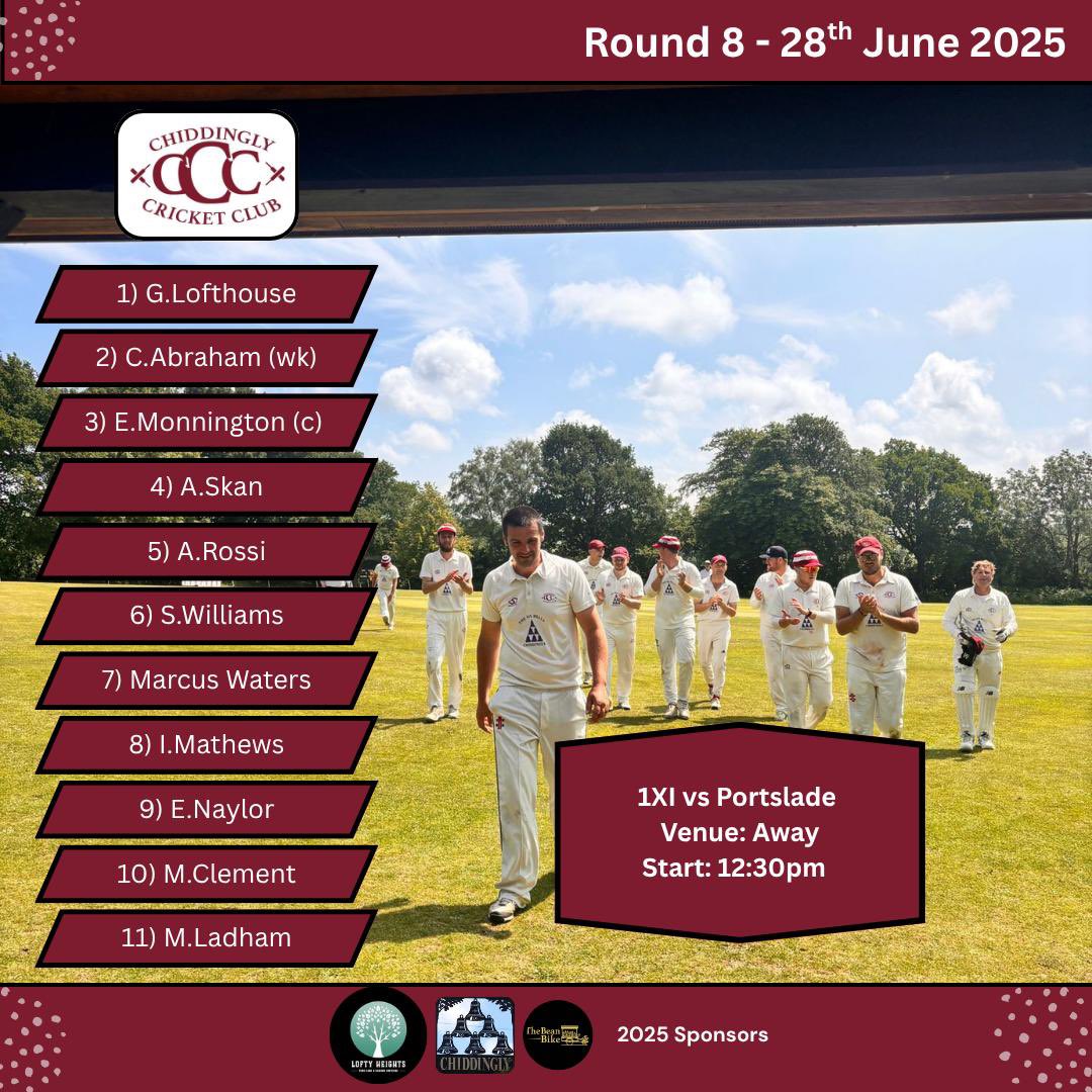 ChiddinglyCC_'s tweet image. Ladies and Gentlemen, it’s MATCHDAY.

For the first time in Chiddingly history the 1XI are UNCHANGED as they make the long long trip to West Sussex to face off against @PortsladeCC

The 2XI host @burwash 

#Chinners 🍻