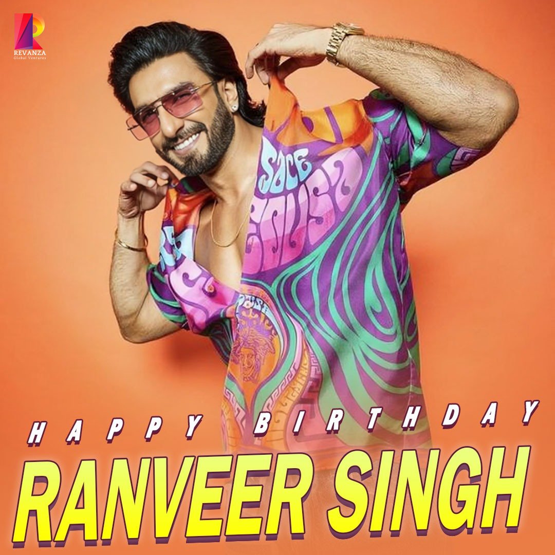Revanza Global Ventures Private Limited (@revanzaglobal) on Twitter photo Wishing a very Happy Birthday to the ever-electrifying Ranveer Singh! May this year bring you bold new roles, creative satisfaction, and unstoppable success.
<a href="/RanveerOfficial/">Ranveer Singh</a>
#HappyBirthdayRanveerSingh #RamLeela #BajiraoMastani #GullyBoy #Padmaavat #83TheFilm #RockyAurRani Wishing a very Happy Birthday to the ever-electrifying Ranveer Singh! May this year bring you bold new roles, creative satisfaction, and unstoppable success.
<a href="/RanveerOfficial/">Ranveer Singh</a>
#HappyBirthdayRanveerSingh #RamLeela #BajiraoMastani #GullyBoy #Padmaavat #83TheFilm #RockyAurRani
