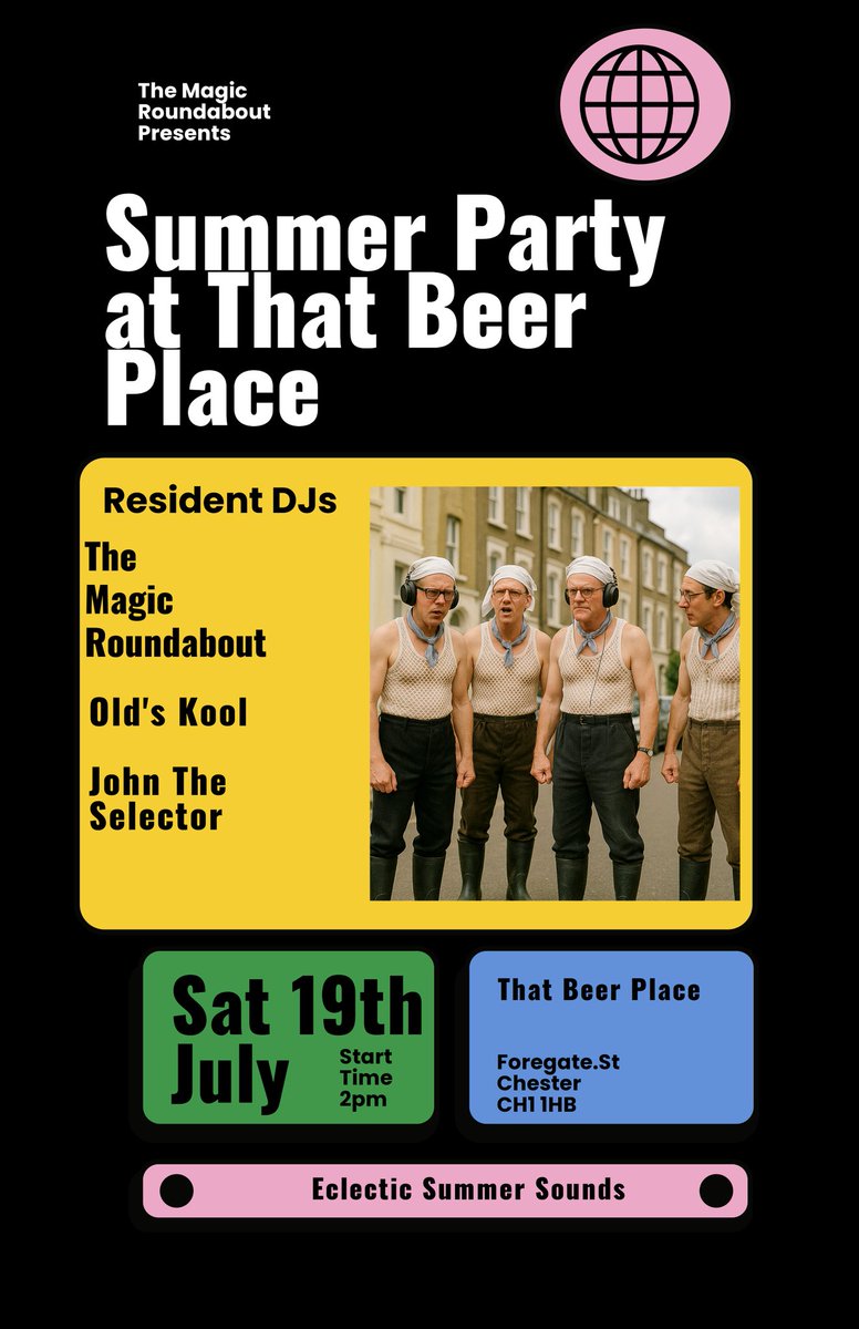 MagicRound23's tweet image. Join us for the party of all parties Sat 19th July from 2pm!! @Zardoz67 @johntheselector @_huwroberts_
@ThatBeerPlaceHQ
@ShitChester
@chestertweetsuk