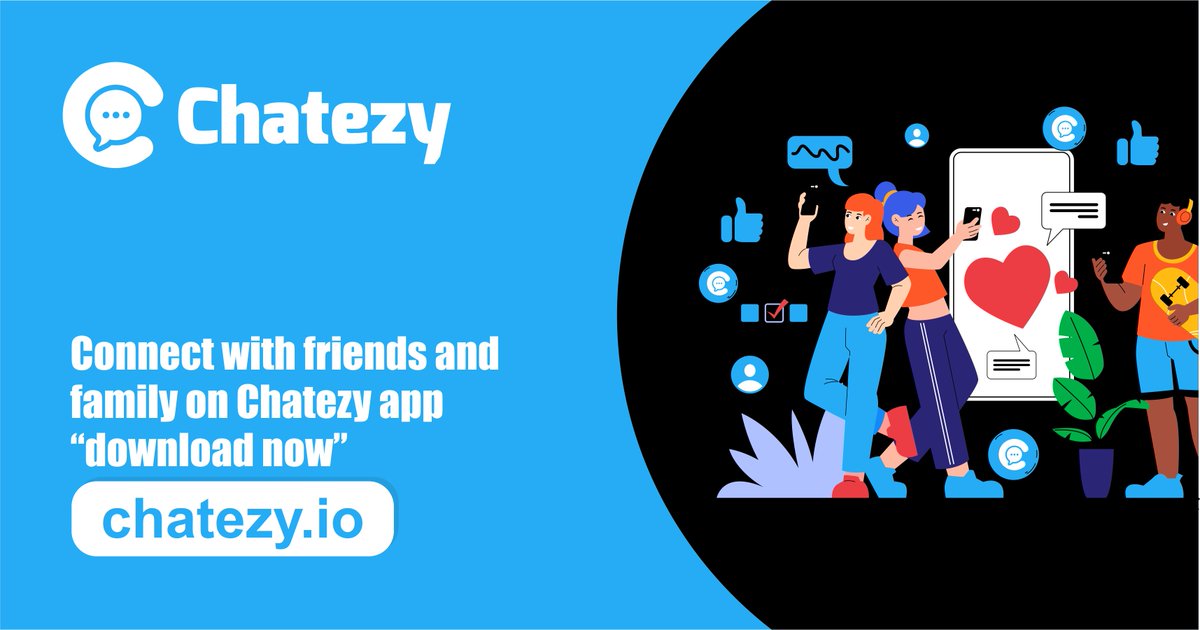 chatezy's tweet photo. Chatezy is here!
Powered by Aussie Digital, this next-gen social media app is packed with innovative features to transform how you connect.

💬 Smart. Secure. Seamless.
📲 Download now: https://t.co/Z6eFa64Fbh

#Chatezy #AussieDigital #SocialApp #TechInnovation #DownloadNow https://t.co/fbculPVrHV