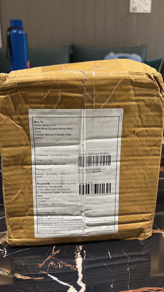nehall29's tweet photo. I’ve attached:
✅ Order summary
✅ Package label (shows 2 items)
✅ Unboxing video (only 1 item inside)

Please arrange reshipment of Yara Candy or refund ₹3000.
Waiting for a prompt resolution. https://t.co/yLNJgIqR8Y