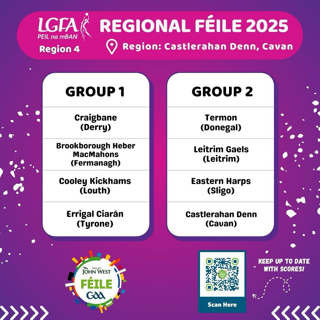 CLG An Tearmainn (@clgantearmainn) on Twitter photo Good luck and safe travels to our U15 girls at Feile in Cavan today.
<a href="/castlerahanDenn/">Castlerahan /Denn Lgfa</a> <a href="/DonegalLGFA/">Donegal LGFA</a> <a href="/UlsterLadies/">Ulster Ladies Gaelic</a> Good luck and safe travels to our U15 girls at Feile in Cavan today.
<a href="/castlerahanDenn/">Castlerahan /Denn Lgfa</a> <a href="/DonegalLGFA/">Donegal LGFA</a> <a href="/UlsterLadies/">Ulster Ladies Gaelic</a>
